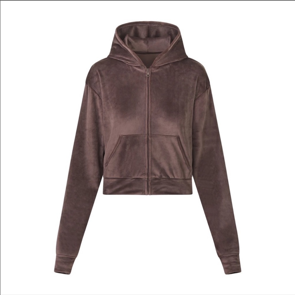 SKIMS velour hoodie